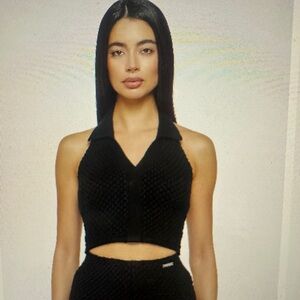 Maniere De Voir Crop halter top